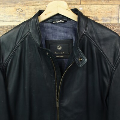 Massimo dutti Men's Leather Jacket XXL Premium | eBay