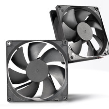 2 Pack 12V DC Cooling Fan 120Mm X 25Mm 2Pin Brushless Case Fan for PC Desktop Co