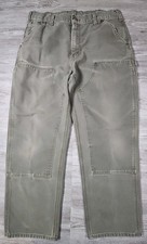 Vintage Carhartt Pants B136 MOS Double Knee Carpenter Mens 34x30 Dungaree Fit