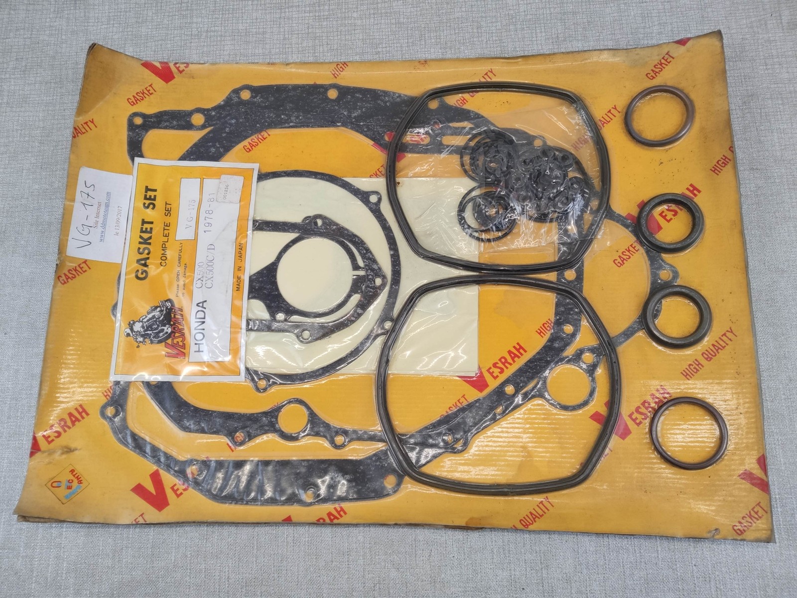 Joints Vesrah CX500 pochette moteur complète CX500C haut bas - 2