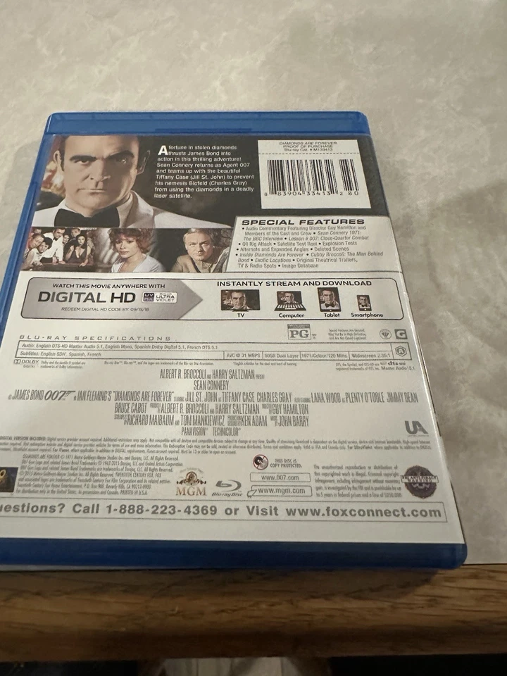 Diamonds Are Forever (Blu-ray Disc, 2015) - Image 2 of 2