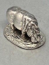 Sterling Silver Hippo Model - full English Hallmark
