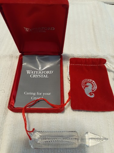 Waterford crystal icicle Decoration 3.5"