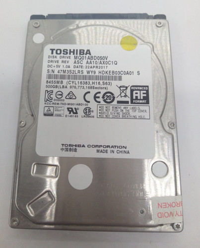 TOSHIBA**MQ01ABD050** 500GB*** SATA HDD Notebook 2,5'' ZOLL#NFP1958