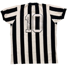 Brazil Pele Signed Santos Soccer Jersey Full Name 