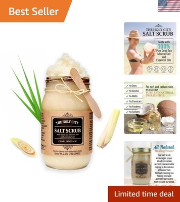 Youthful Skin Revealed: Exfoliating Dead Sea Salt Scrub, 16 fl oz,