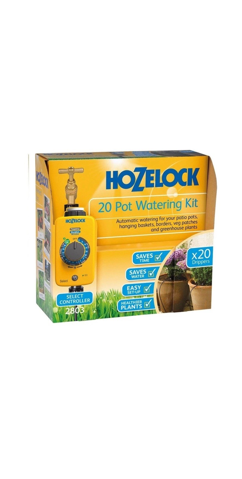 Hozelock 2803 20 Pot Watering Kit Time Controller BRAND NEW SEALED