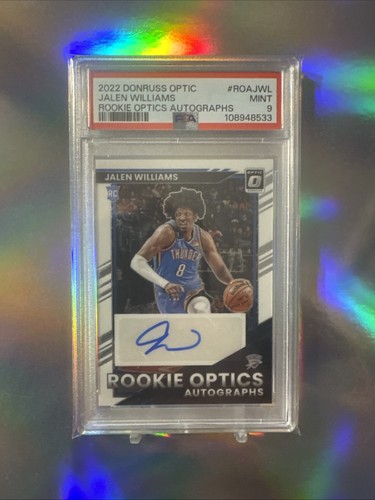 Jalen Williams #ROA-JWL 2022 Panini Donruss Optic Rookie Autographs card
