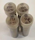 Four Rolls Early Lincoln Wheat Cents...10p, 16s, 17d, 21p, Good to Fine