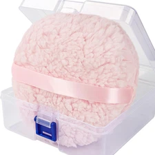 WSYUB Powder Puff, 6'' Powder Puff for Body Powder,Body Powder Puffs and Contain