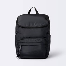 Open-Top Diaper Backpack - Black - Cloud Island