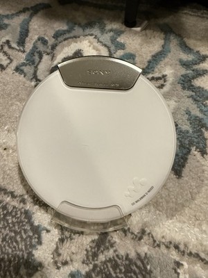 SONY D-NE820 CD Walkman White Portable Player - Working Perfect