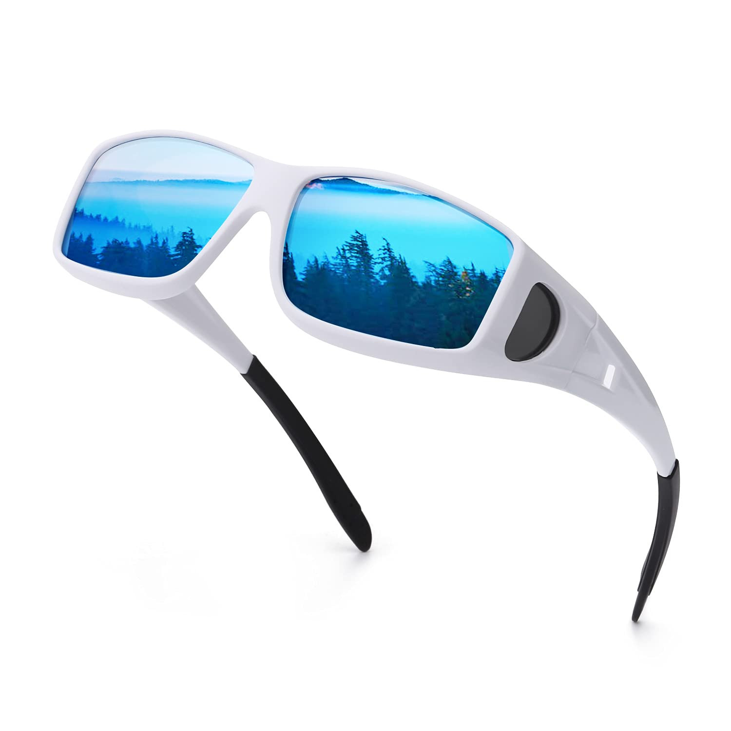 Fit Over Glasses Sunglasses for Men Women Polarized Wrap Around UV Protection