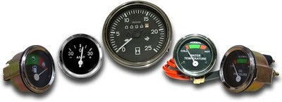 5-teiliges Traktor Messgerät Set MF35 MF50 MF65 MF135 Heizöl Wasser Tacho Amp...