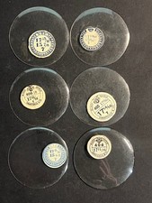 LOT OF 6 GLASS POCKET WATCH CRYSTALS SIZE 17 REPLACEMENT PARTS