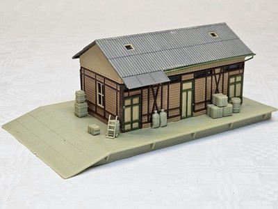 FALLER B-155 H0 GÜTERHALLE GÜTERSCHUPPEN fertig gebaut SAMMLER VINTAGE 
