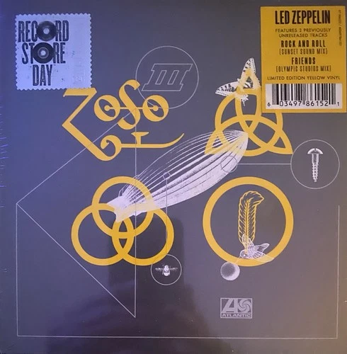LED ZEPPELIN Rock And Roll 2018 RSD Yellow Vinyl 7" Single Factory Sealed