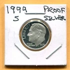 Gem 1999-S Proof Cameo Silver Roosevelt Dime - Free Shipping