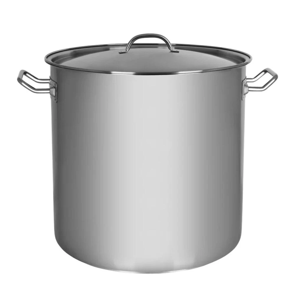 Chef Inox Elite Stockpot with Lid 500x500mm / 98L - Stainless Steel