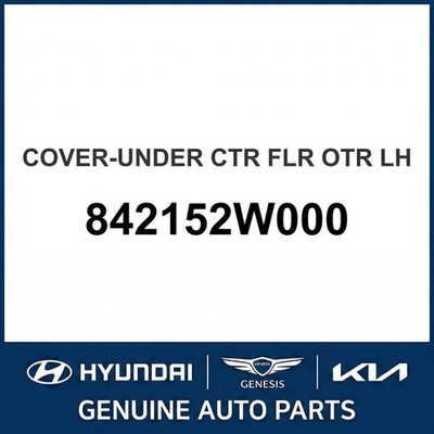 2013-2019 Hyundai Santa Fe Abdeckung-Unter Ctr Flr Otr OEM Neu 842152W000