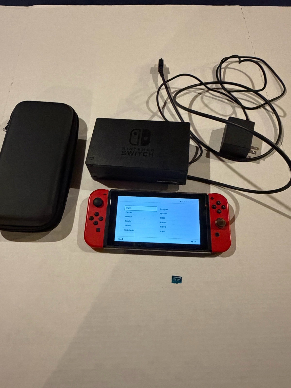 Nintendo Switch Super Mario Odyssey Edition 32GB Red W Micro 256GB SD Card