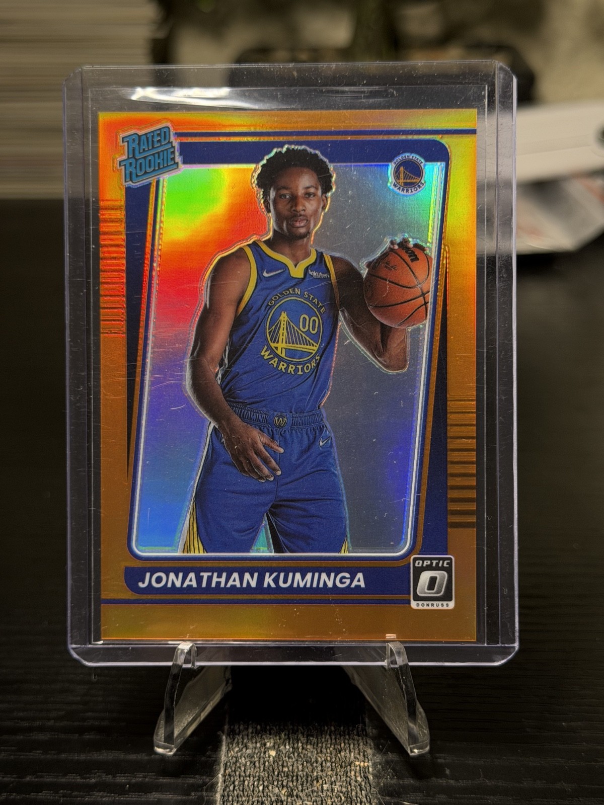 2021-22 Panini Donruss Optic 190 RC Jonathan Kuminga Orange /199