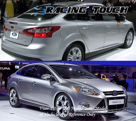Window Visors Rain Guard 4pc Deflector Ford Focus 12-16 4DR Sedan S SE SEL - Bild 7 von 7