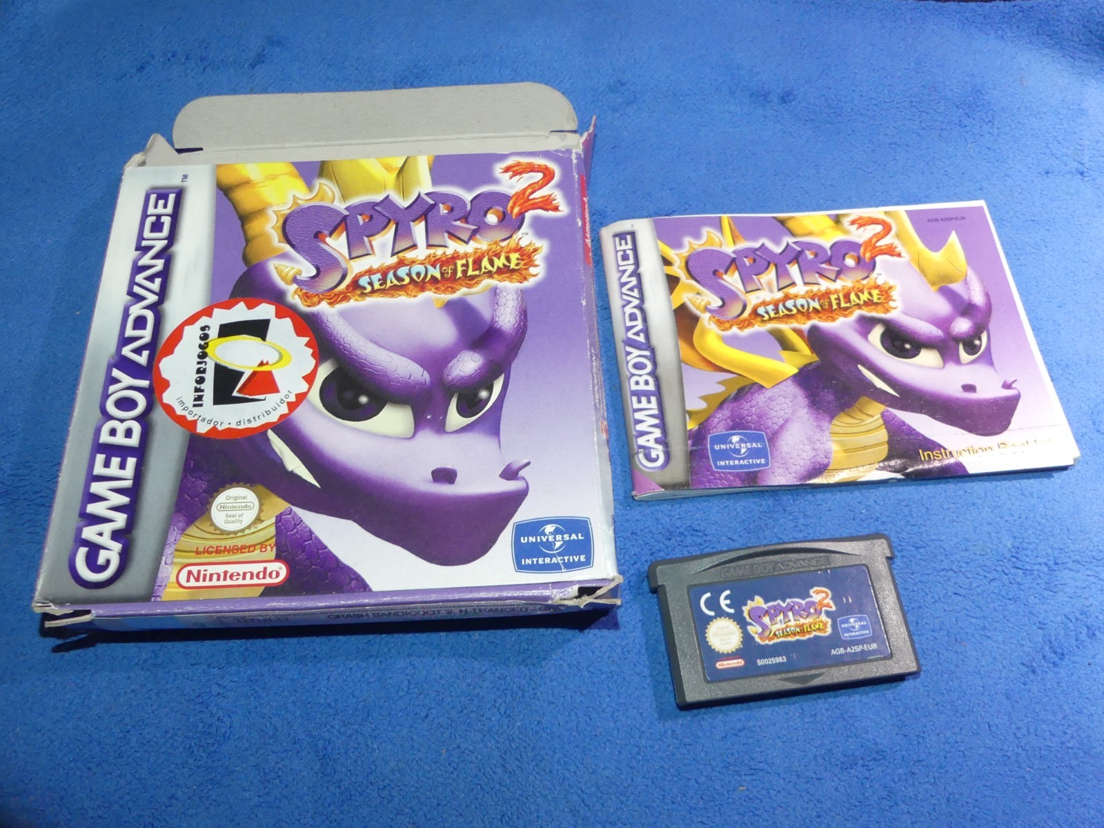 Jeu Spyro 2 Season of Flame sur Game Boy Advance complet