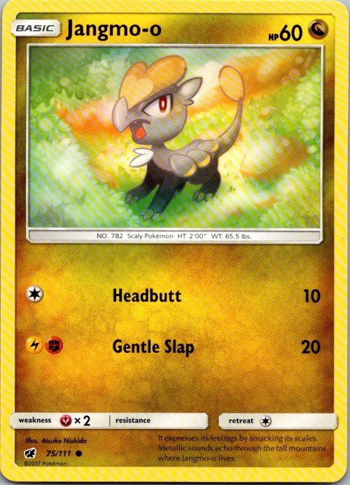 Jangmo-o 75/111 Common Crimson Invasion Pokemon Near Mint