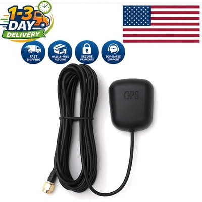 Active Waterproof GPS Antenna with SMA Connector & Magnetic Mount for Easy Use