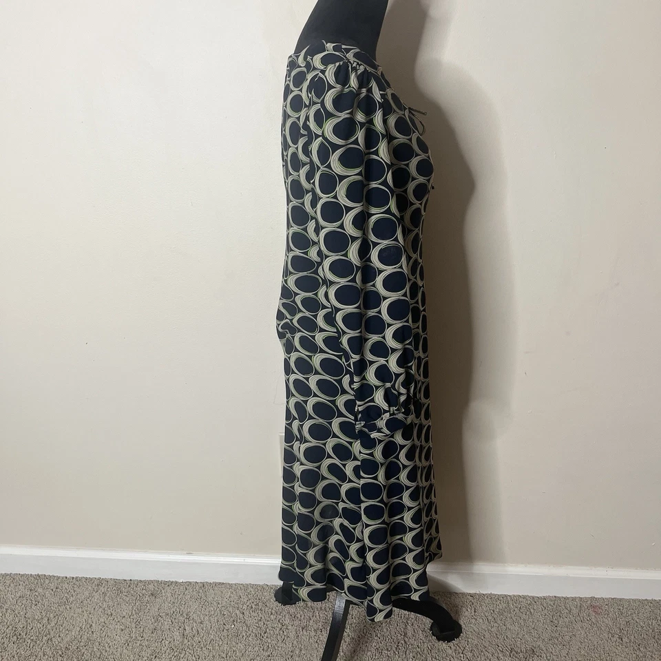 Vestido recto Moulinette Soeurs Anthropologie verde marino eclipse hasta la rodilla 8 Foto 3 de 4