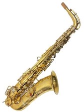Holton Saxophone ELKHORN Alto Lacquer Vintage Wind Instrument Used