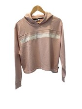 NWT Puma Hoodie Women s Size Large Light Pink Long Sleeve Cropped Pullover