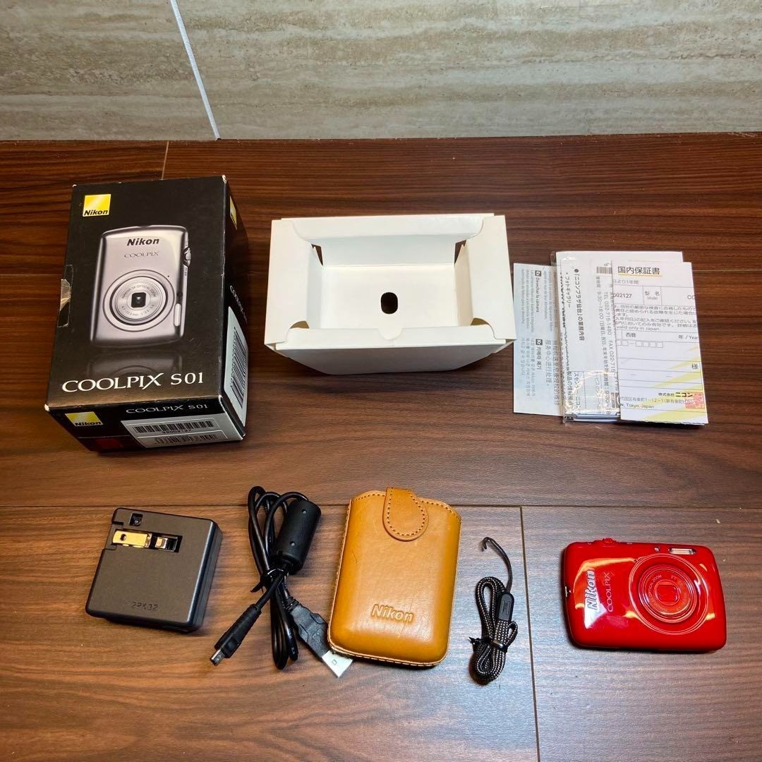 【 希少品 】美品　NIKON COOLPIX S01 RD Amazon.com : Nikon COOLPIX S01 10.1 MP Digital Camera with