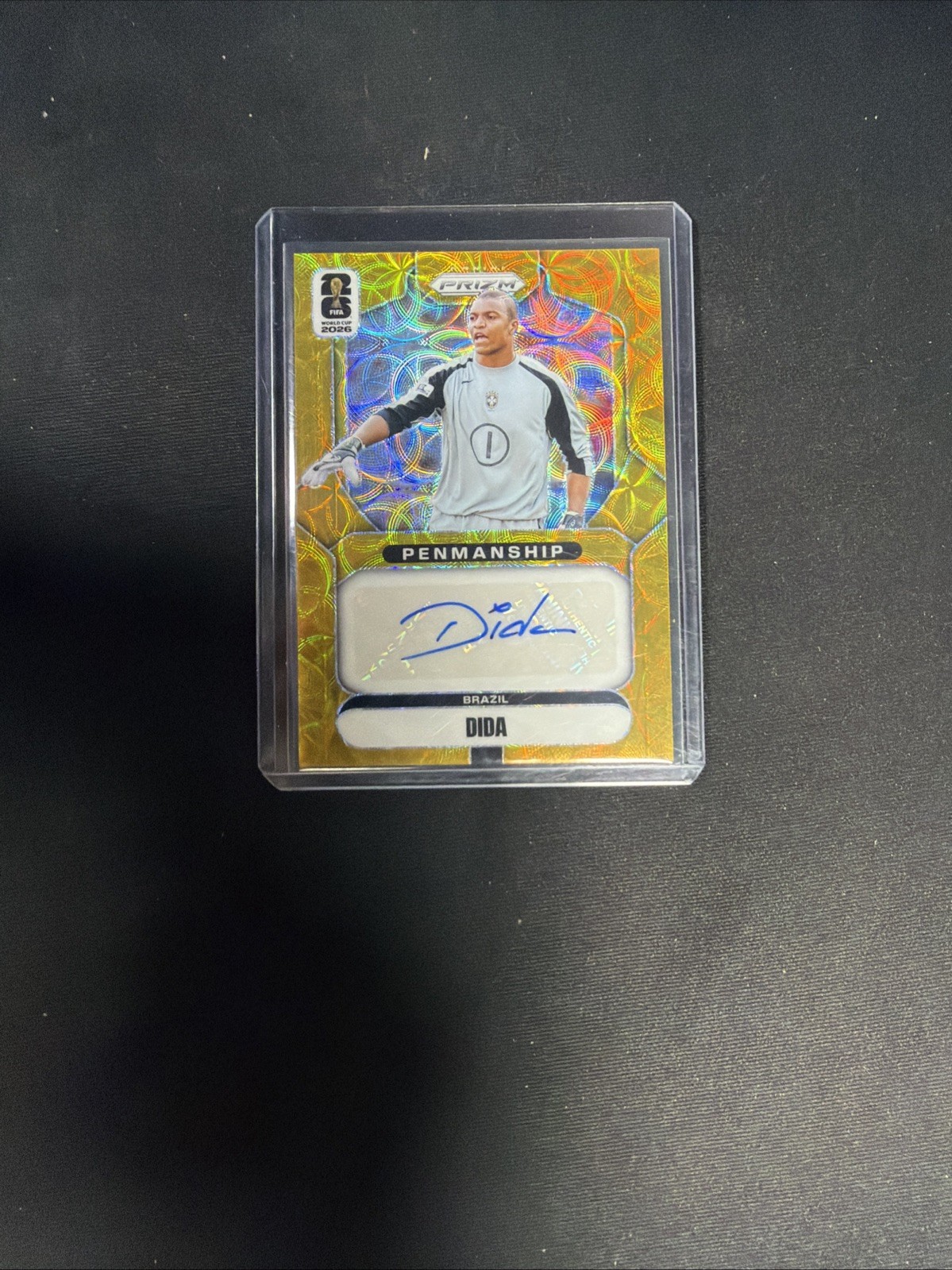 2026 Panini Prizm FIFA World Cup GOLD Penmanship Auto Dida 10/10 Brazil Legend