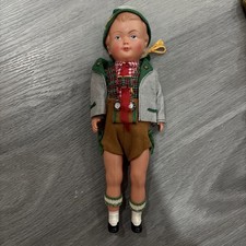 VTG Schildkrot Doll German Boy Bavarian Attir...