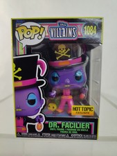 Funko Pop! FIGURA DE VINILO DR. FACILIER #1084 VILLANOS DE DISNEY LUZ NEGRA TEMA CANDENTE