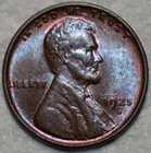 Uncirculated 1925-D Lincoln Cent, Attractively Toned & Superbly Struck.