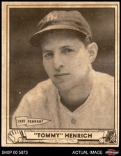 1940 Play Ball #4 Tommy Henrich Yankees 4 - VG/EX
