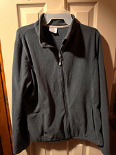 Danskin Now Women's Black Full Zip Jacket Stand Collar Long Sleeve Size XL