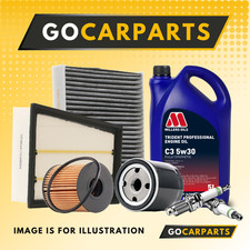 Service Kit Fiesta 1.2 1.4 1.6 Petrol 02-08 Oil Air Cabin Fuel + Plugs 5W30 5L