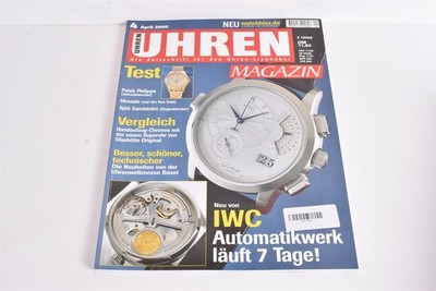 Uhren Magazin 4/2000 Patek Philippe Movado Sjöö Sandström Glashütte Basel Messe