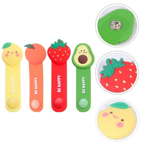 4 Pcs Wire Holder for Desk Cables Organizer Multi-function Silicone Ties