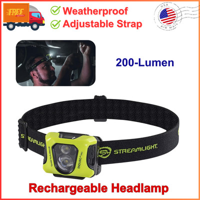 Streamlight Enduro Pro USB Rechargeable Headlamp Multi Function Light, Yellow