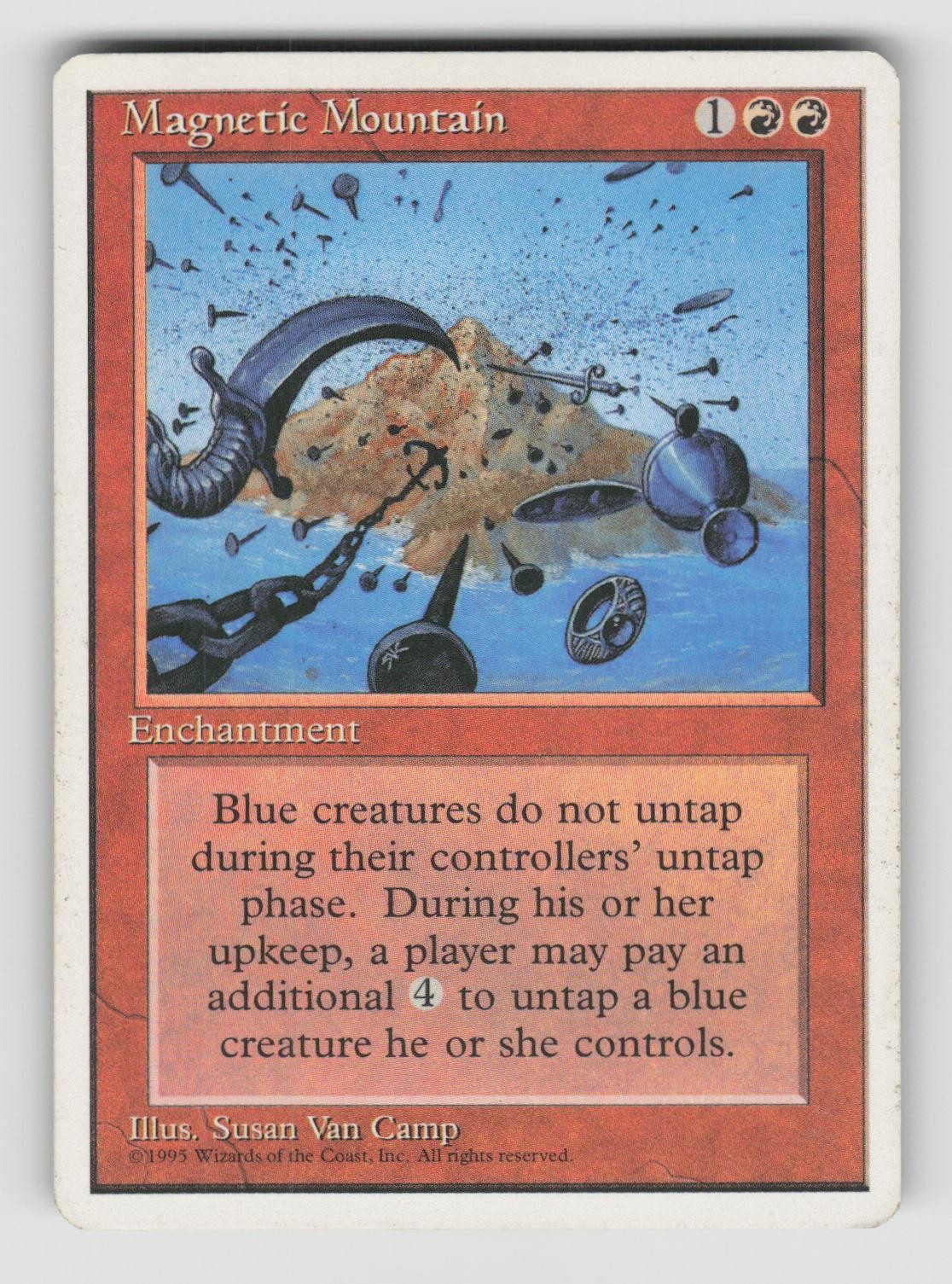 Magnetic Mountain Rare Fourth Edition Magic: The Gathering Near Mint