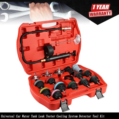#ad #ad 18Pcs Radiator Cooling System Pressure Tester Gasket Water Tank Leak Adapter Kit $36.93