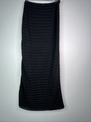 Anko Black long knit Mini Under skirt - Size: 14 Nwt