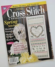 Cross stitch & Needlework magazine March-April 2000 Sampler Floral Patterns 