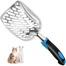 Stainless Steel Cat Litter Scoop Mesh Shovel Poop Sifting for Cat Litter Box