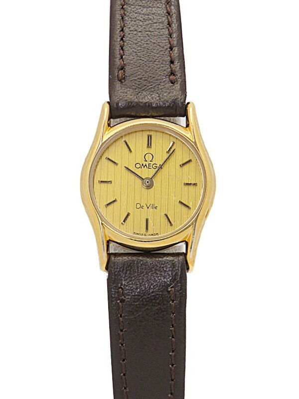 中古稼働品OMEGA 1387 DE VILLE クオーツ ゴールド　プッシュ式 OMEGA De Ville 1387 for sale online | eBay